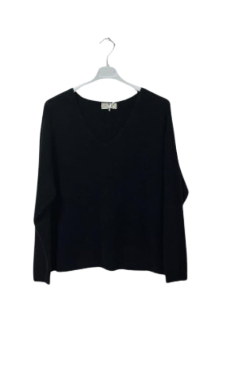Kurzer Pullover mit V-Ausschnitt (MIT ETIKETT)