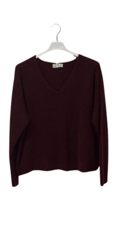Kurzer Pullover mit V-Ausschnitt (MIT ETIKETT)
