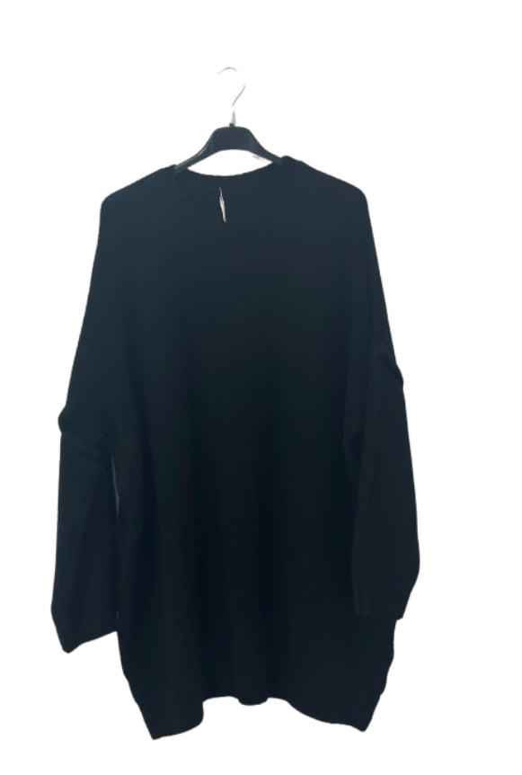 Langer Strickpullover