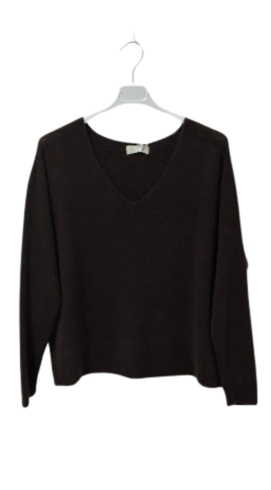 Kurzer Pullover mit V-Ausschnitt (MIT ETIKETT)