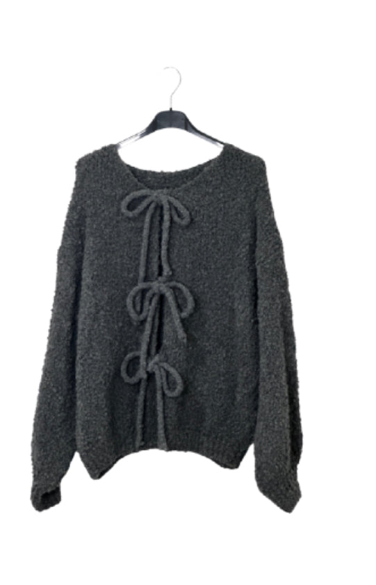 Boucle Schleifen Strickjacke *SUPERSALE*