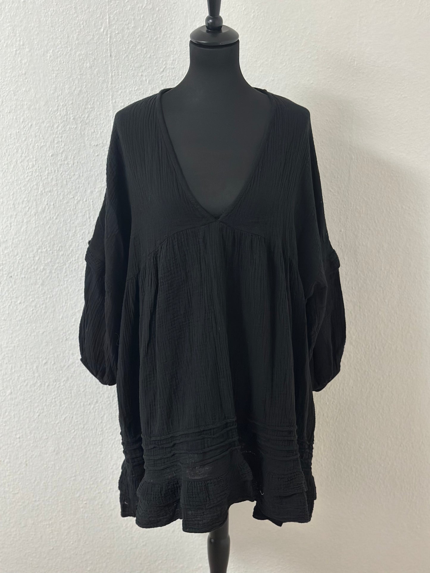 Musselin Rüschen Kleid -Versch.Farben