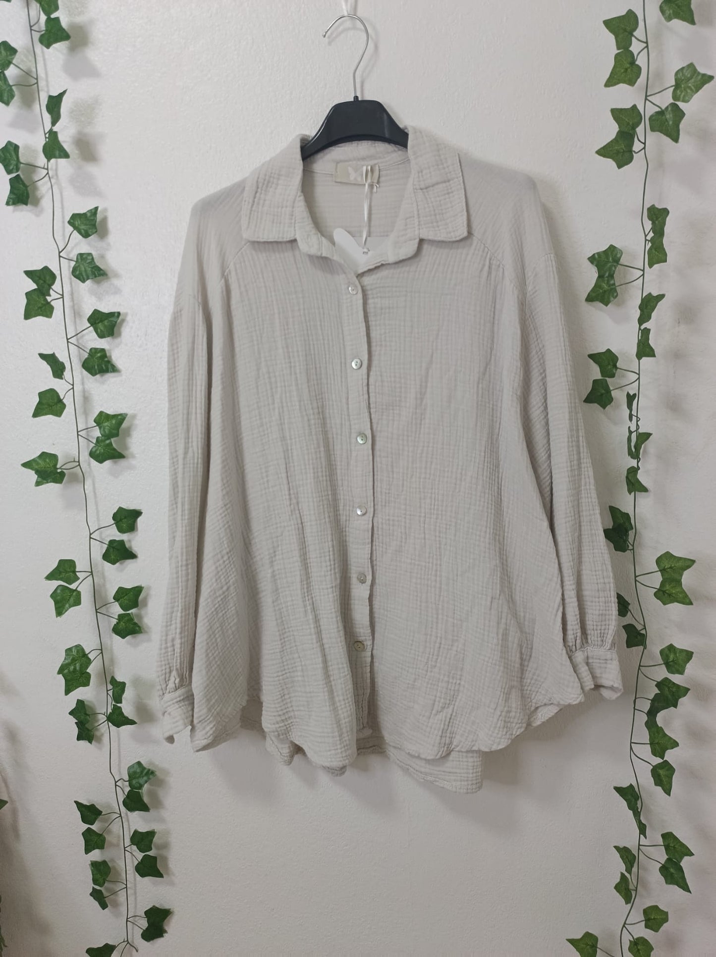 Musselin Bluse Kurz
