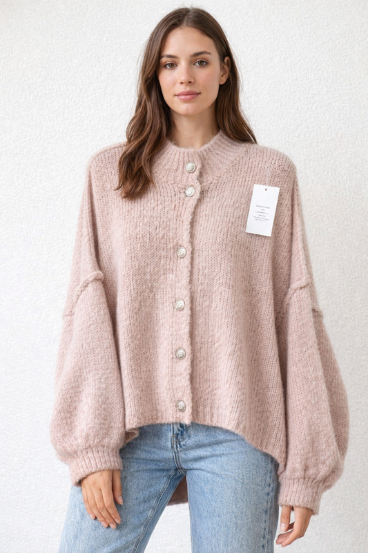 Oversize Strickjacke in versch.Farben