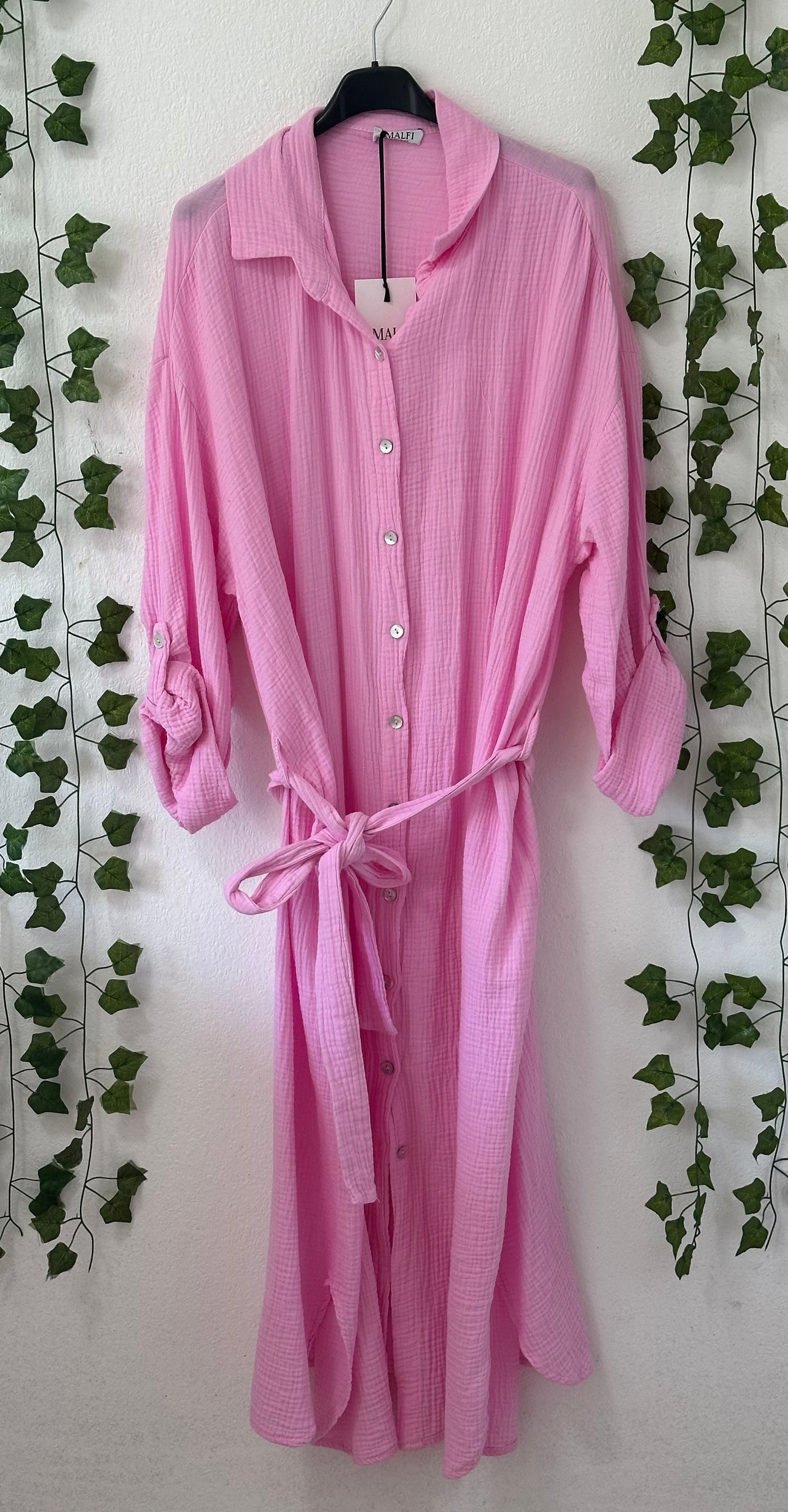 Musselin Blusenkleid in versch.Farben