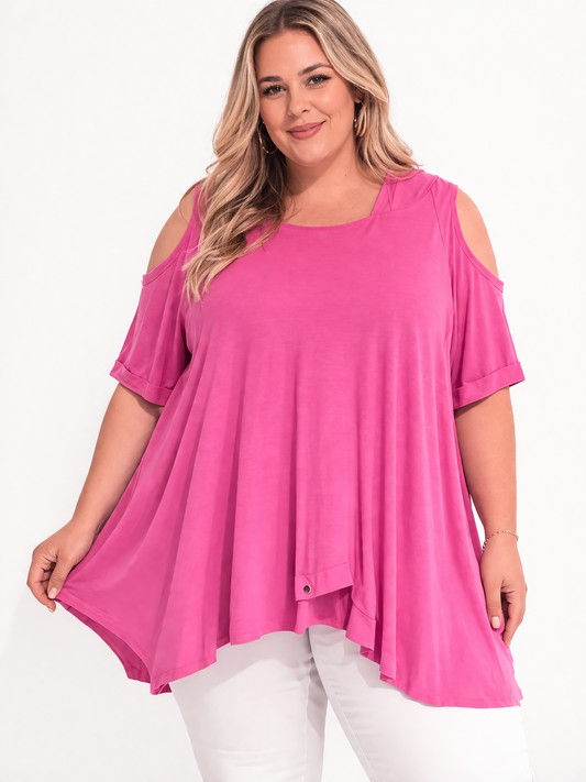 Tunika mit Cut Out Schultern