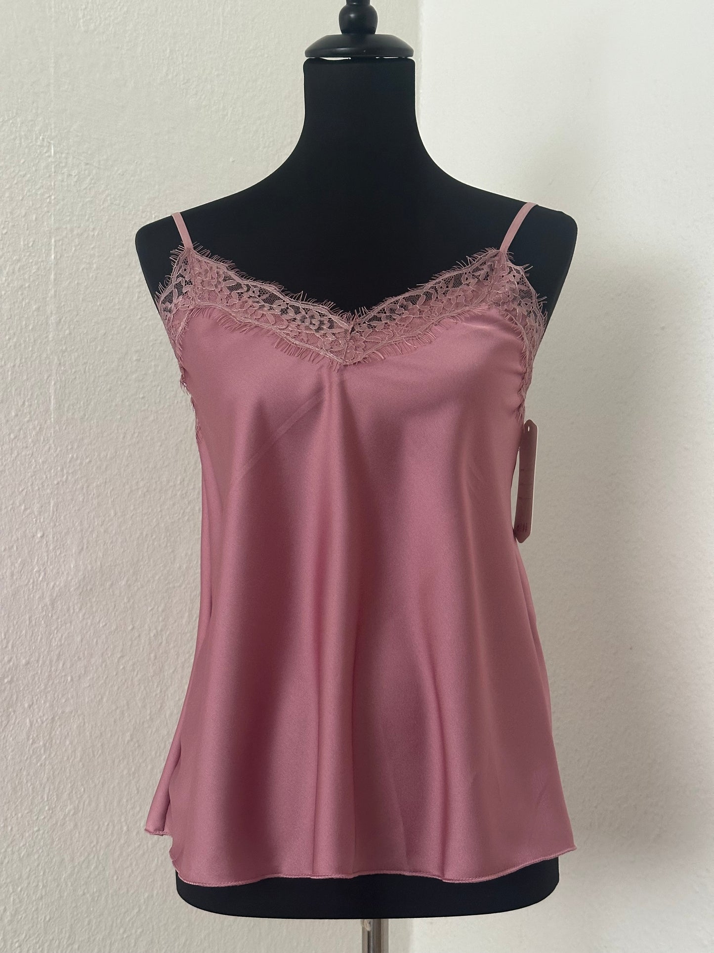 Spitzen-Top in Satin Optik in versch.Farben