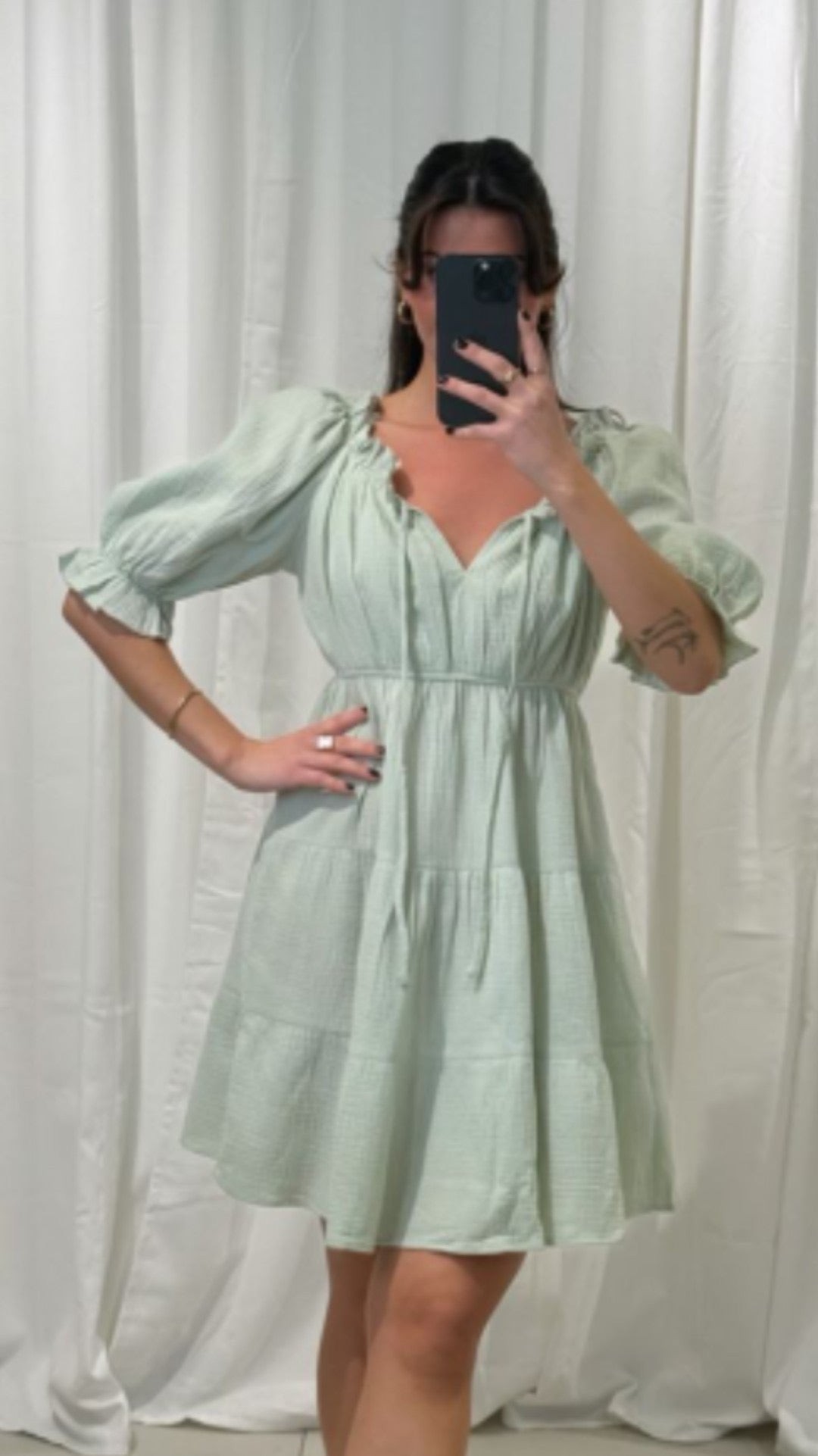 Musselin Kleid Romy -Versch.Farben