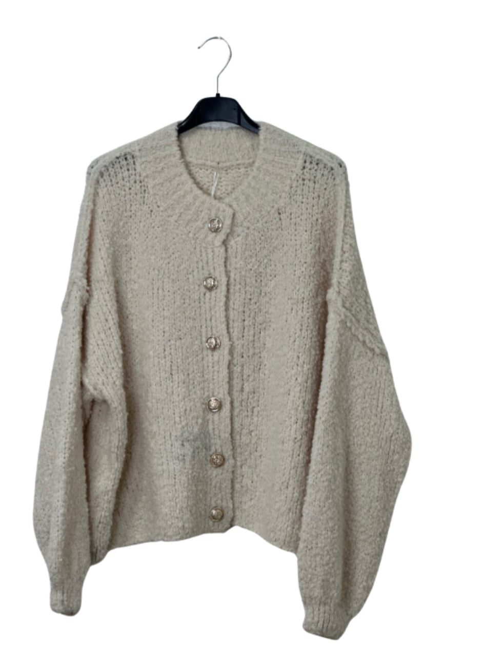Boucle Strickjacke kurz *SUPERSALE*