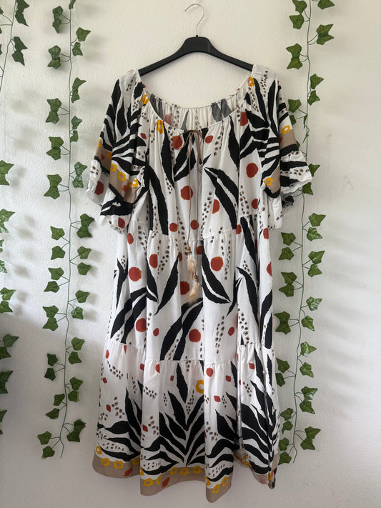 Kleid mit Muster Versch.Farben