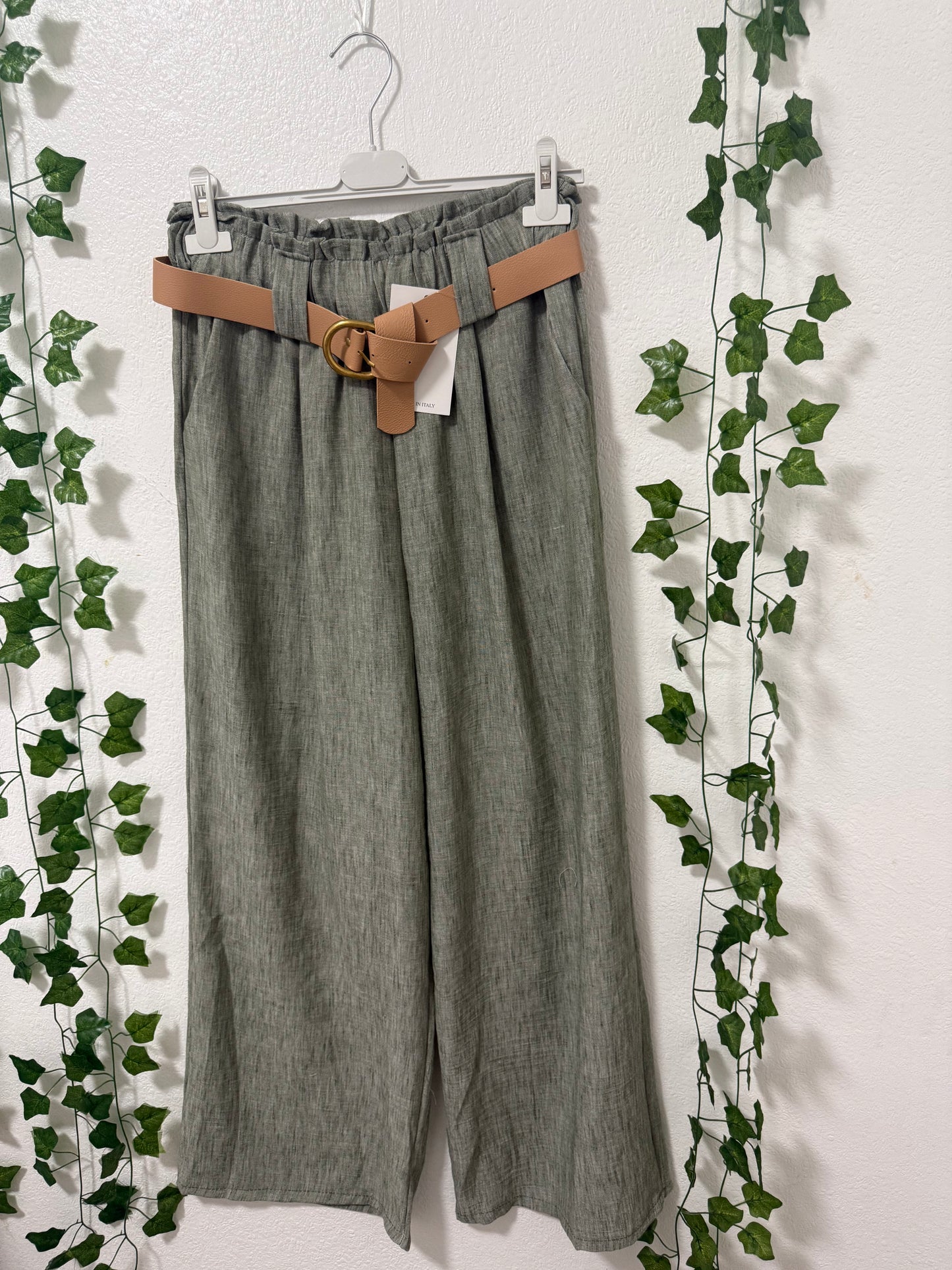 Stoffhose Bali mit Gürtel