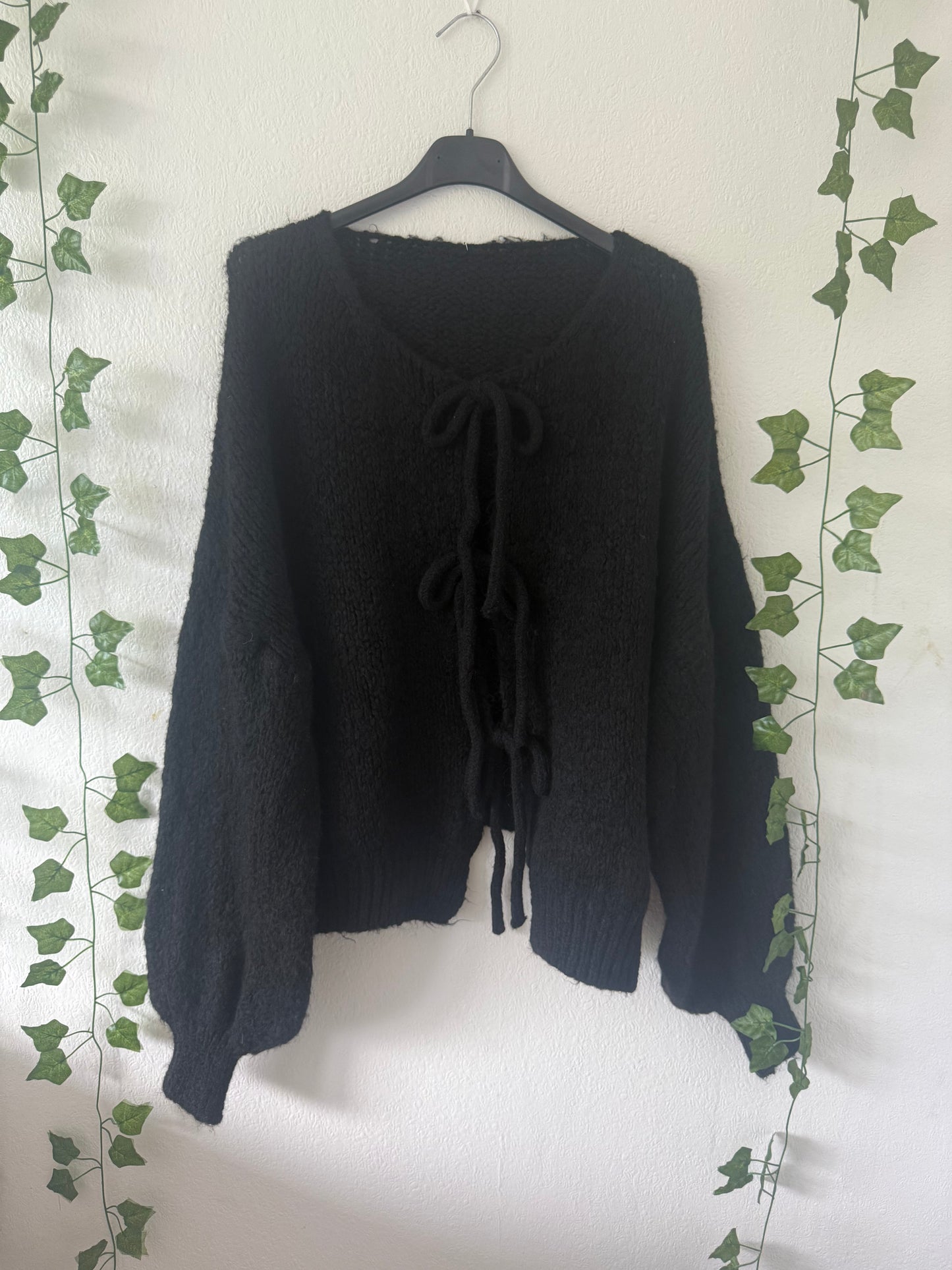 Schleifen Strickjacke