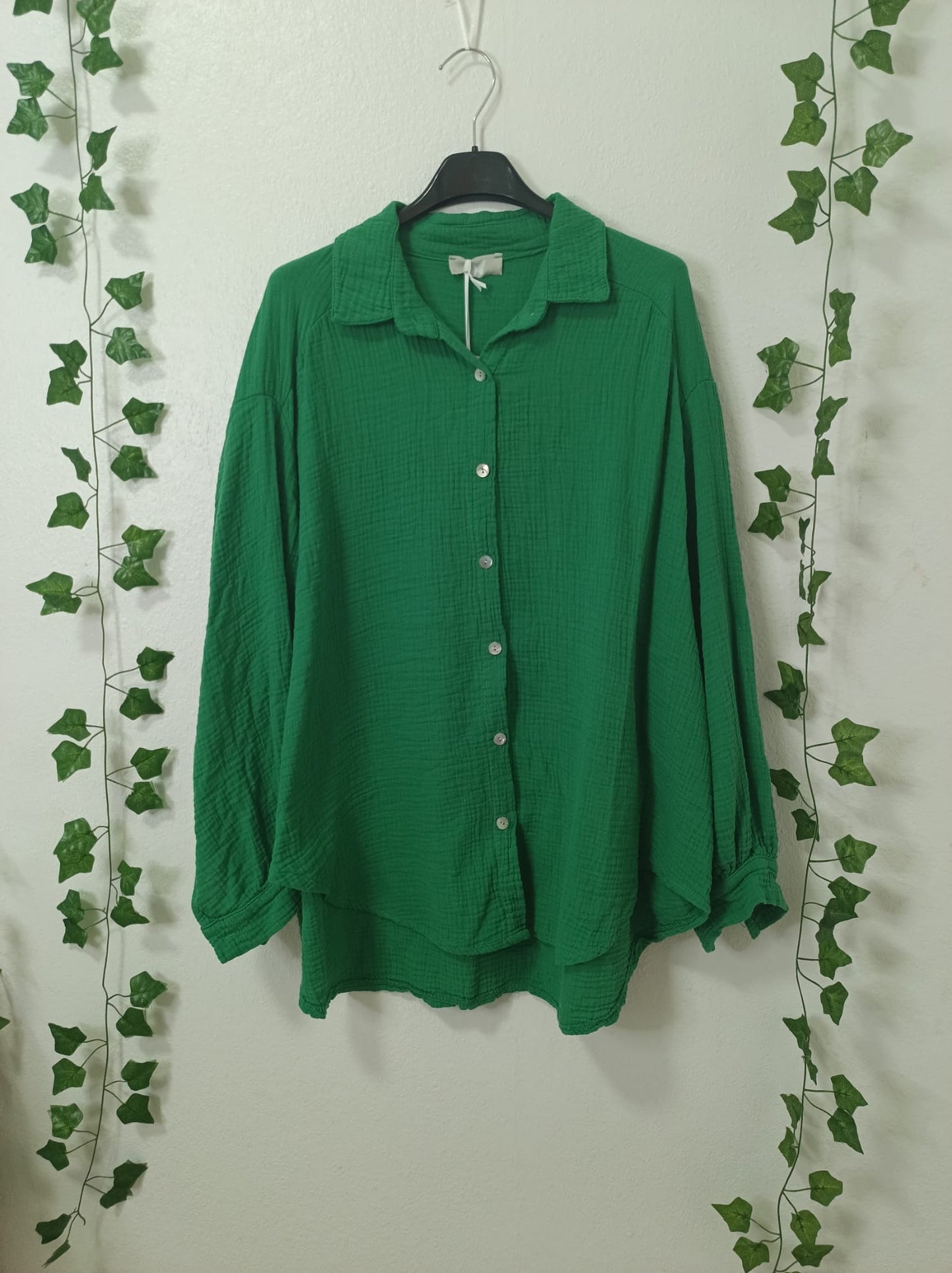 Musselin Bluse Kurz